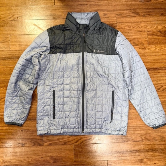 Columbia Other - LIKE NEW Columbia Men’s Blue Gray Powder Lite Thermoball Puffer Jacket Coat